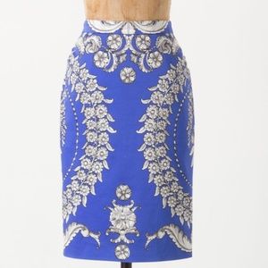 Yoana Baraschi Gilded Estate pencil skirt